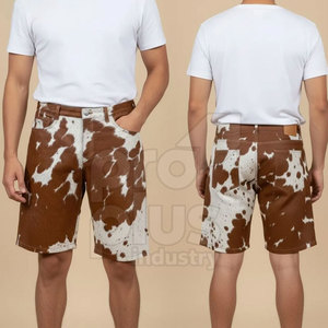 กางเกงขาสั้นลำลองฤดูร้อนระบายอากาศแห้งเร็วเอวกลางหนังแท้เป็นมิตรกับสิ่งแวดล้อมสำหรับผู้ชายและผู้หญิง - Product Image 2