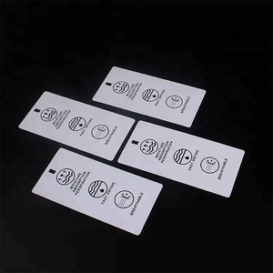 Wholesale Screen Printing Custom Logo PVC White <strong>Hang</strong> <strong>Tag</strong> - Product Image 6