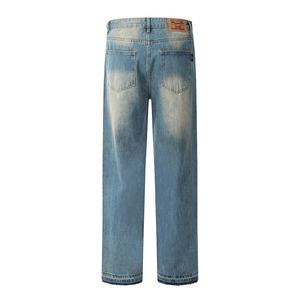 Trendy Denim Pants Casual <b>Jeans</b> Men <b>Women</b> Flared Loose Fit Streetwear Retro <b>Stretch</b> Eco Friendly Plus Size Durable Custom denim - Product Image 4