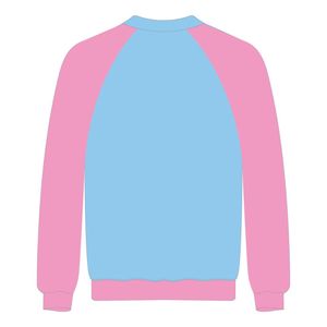 Jack e Jill of America blu maniche Raglan felpa rosa ciniglia ricamo nero organizzazioni professionali civiche abbigliamento - Product Image 3