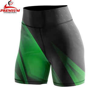 Shorts de yoga souples à taille haute pour femmes avec logo personnalisé, shorts de cyclisme extensibles pour la course à pied et le vélo, short de plage pour femmes - Product Image 4
