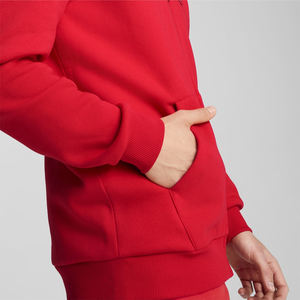 Gran oferta, sudaderas con capucha de manga larga de peso pesado para hombre, cremallera lisa, Color rojo, técnicas bordadas de talla grande para uso en invierno - Product Image 3