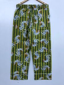 ชุดนอนผู้หญิงผ้าฝ้ายอินเดียพิมพ์ลายเสือ, ชุดนอนใส่สบายเสื้อเชิ้ตกางเกงสำหรับเจ้าสาวเพื่อนเจ้าสาวชุดใส่กลางคืน - Product Image 4