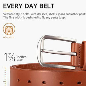 Ceinture personnalisée homme boucle ardillon ceinture noire et portefeuille en cuir coffret cadeau ceinture en cuir de vache à vendre 2024 - Product Image 2