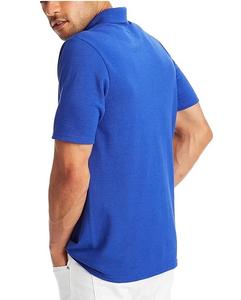 Nueva llegada personalizada deportes Golf Polo camiseta Spandex Color azul en blanco liso suelto Polo camiseta personalizada hombres 100% algodón polos - Product Image 3