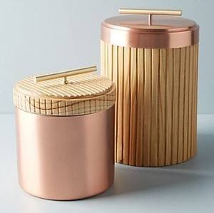 กล่องเก็บของ2กล่องวัสดุทองแดงโลหะทนทานพร้อมฝาปิดดีไซน์เนอร์ - Product Image 6