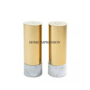 Juego de 2 utensilios de cocina de sal y pimienta de Metal resistente con aspecto elegante de diseñador creativo moderno de India - Product Image 5