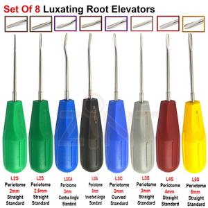 Haute qualité 8 pièces Multi Luxating racine ascenseurs pointe Kit d'extraction Instruments de chirurgie dentaire - Product Image 5