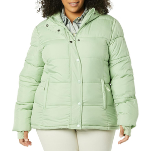 Women's <b>Padded</b> Puffer Coat Waterproof Breathable Eco-Friendly Cotton Filled Hooded Winter Jacket Lightweight Cozy Warm - Product Image 1