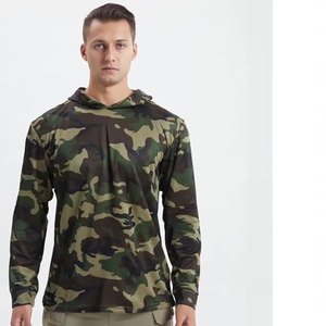 Ropa de Pesca con Protección Solar UPF 50+, Manga Larga, Secado Rápido, Transpirable, Impresión Serigráfica, Personalizada, al por Mayor, con Capucha - Product Image 1