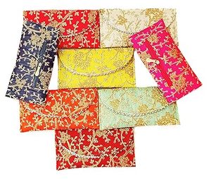 Pochette de broderie indienne traditionnelle cadeau pour elle broderie à la main Boho pochette Design coloré pour sac à main de mariée - Product Image 5