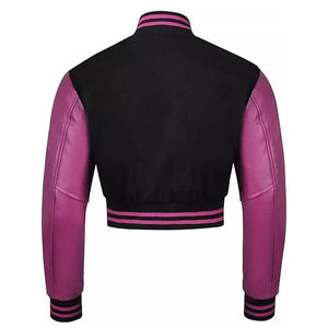 Veste universitaire en satin teintée, personnalisable avec votre logo, dernière mode féminine, col montant, style universitaire, longueur standard, adultes - Product Image 2