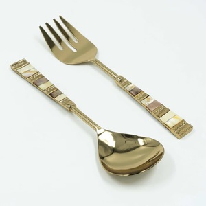Juego de cubiertos de acero inoxidable y metal de calidad de exportación Hermosas asas de diseñador disponibles a precios asequibles - Product Image 3