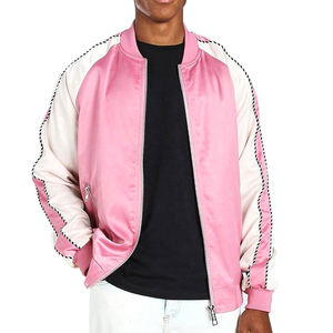 Chaqueta de Satén con Capucha para Hombre, Diseño Personalizado 2024, de Alta Calidad, Larga, Delgada, con Cuello Alto, Precio al por Mayor - Product Image 4