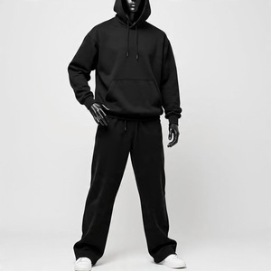 Conjunto Deportivo de Invierno con Logotipo Personalizado, Traje de 2 Piezas para Entrenamiento, Gimnasio, Fitness, 100% Algodón, Conjunto de Sudadera y Pantalones Deportivos de Talla Grande - Product Image 3