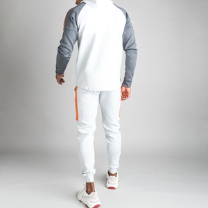 Ensemble d'hiver pour homme de haute qualité, 100% coton, grande taille, uni, respirant, marque privée, fermeture éclair, col à capuche, survêtement confortable - Product Image 3