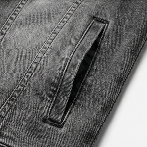 Chaqueta Vaquera de Alta Calidad para Hombre, Cuello Alto, Reversible, Corte Holgado, Informal, Cómoda, Colección Más Vendida - Product Image 5