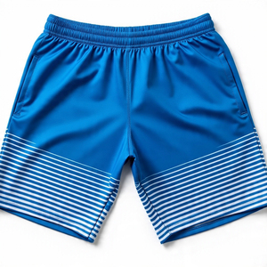 Pantalones cortos deportivos de verano OEM de alta calidad para hombre, sublimación personalizada impresa con patrón sólido y pantalones cortos para correr con bolsillo - Product Image 5