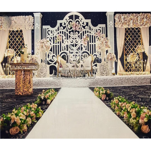 งานแต่งงานของมุสลิมโมร็อกโกได้รับแรงบันดาลใจจากการรับเวทีขนาดใหญ่กรอบไฟเบอร์ฉากหลังของตกแต่งงานแต่งงานในสหราชอาณาจักรสำหรับกิจกรรมกลางแจ้ง - Product Image 4