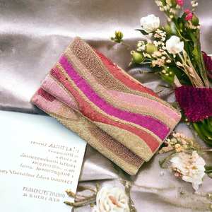 Multicolor Beaded <b>Bag</b> with Handle, Handheld <b>Bag</b>, Casual Hand <b>Bag</b>, Indian Handicraft, Handmade, <b>Baguette</b> <b>bag</b>, - Product Image 5