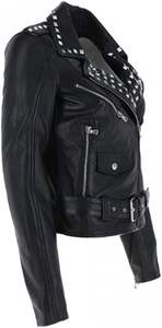 Chaqueta de cuero SAMAVIA para mujer, chaqueta de cuero de piel de cordero auténtica a la moda para mujer, chaqueta de cuero de vaca auténtica para mujer - Product Image 5