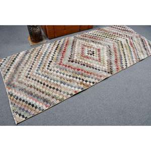 Tapis turc vintage 3,6x8,7 pieds, tapis en laine unie rouge - Product Image 2