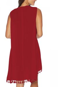 Vestidos para mujer Elegent Fashion Style White Chiffon Kaftan Dress - Product Image 6