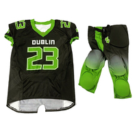 Nuevo Uniforme de Fútbol Americano Personalizado para Adultos 2025, 100% Poliéster de Secado Rápido, Impresión por Sublimación, Nombre del Equipo Personalizado