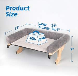 Moderna y Lujosa Percha para Gatos para Ventana con Diseño de Hamaca Ortopédica, Madera Dura de Primera Calidad y Estructura Metálica Resistente - Product Image 2