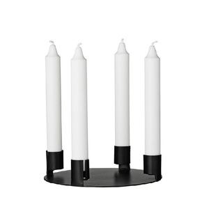 Portavelas de 5 brazos de pilar de hierro forjado de Metal dorado creativo para el hogar, boda, fiesta, banquete, mesa, centro de mesa, decoración - Product Image 4