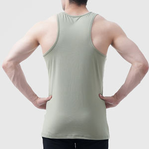 Últimos diseños de camiseta sin mangas para hombre logotipo personalizado/Color gran oferta transpirable cómodo de calidad superior camiseta sin mangas para hombre con antiarrugas - Product Image 2