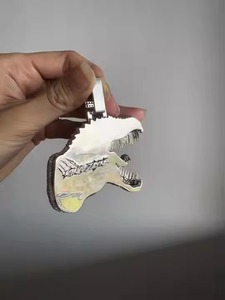 <b>Dinosaur</b> Pendant in 925 Sterling Silver, Hip Hop Pendant Moissanite Diamond <b>Dinosaur</b> Fine Jewelry Pendants & Charms - Product Image 3