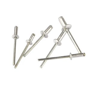320 pièces de rivets aveugles à extrémité ouverte en aluminium, à tête dôme, avec mandrin en acier à bride en titane - Product Image 1