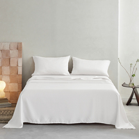 Draps-housses en fibre de bambou 100 % écologiques, fabrication chinoise, vente en gros, avec élastiques, 300 fils, design moderne