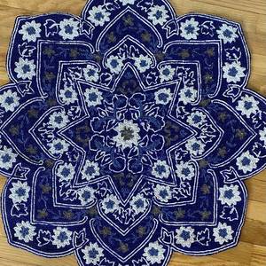 <b>Beaded</b> <b>Placemat</b> Handmade Round Charger for Luxury Dining & Holiday Decor Unique Piece Handmade <b>Beaded</b>, <b>Placemat</b>, Housewarming - Product Image 1