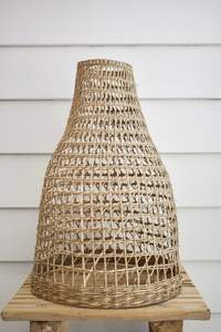 Abat-jour de plafond en rotin de bambou de haute qualité accessoires d'éclairage de conception française européenne moderne écologique par matériau en rotin - Product Image 2