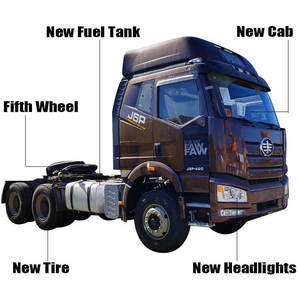 หัวรถแทรกเตอร์ดีเซล "FAW J6P ยูโร5 420พร้อมระบบกันสะเทือนและกล้องหลัง" - Product Image 4