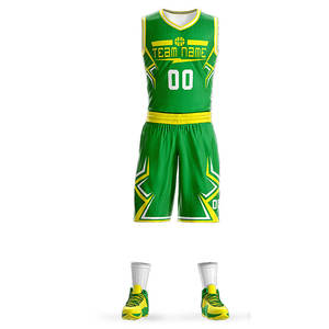 Uniformes de basket-ball vierges à séchage rapide personnalisés entièrement par sublimation maillot et short de basket-ball réversibles - Product Image 1