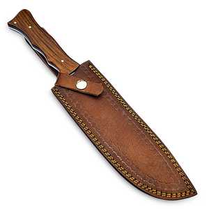 Venta al por mayor personalizado calidad superior OEM ODM servicio Damasco acero caza supervivencia al aire libre Bowie cuchillo multifuncional - Product Image 5