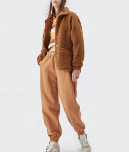 Logo personnalisé veste en polaire Sherpa de style rue haute pour femmes veste en polaire Sherpa pour femmes de mode personnalisée en plein air - Product Image 6