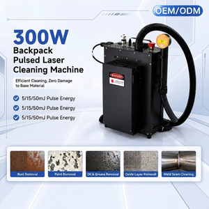 Dispositivo Portatile per Rimozione Ruggine a <span class=keywords><strong>Laser</strong></span> Pulsato 300W, Macchina per Pulizia a Fibra per Superfici Metalliche Industriali JPT - Product Image 1