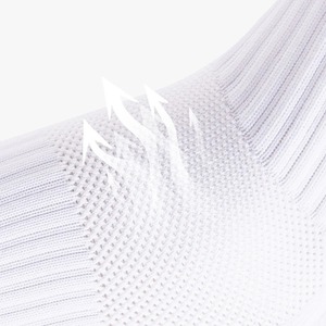 Chaussettes athlétiques en nylon respirant pour femmes Serviette de fond solide antidérapante Bonneterie de sport pour Football Football Course à pied Tennis - Product Image 6