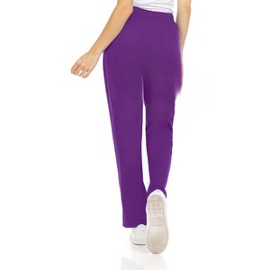 กางเกงสครับสำหรับผู้หญิงกางเกงสีทึบกางเกงทรงหลวมสำหรับพยาบาลแบบตรงปรับแต่งได้โลโก้ขนาดได้ตามต้องการ - Product Image 4