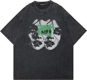 Camisetas con serigrafía personalizada de algodón grueso de alta calidad, camiseta de peso pesado de ajuste Regular, camiseta de hombre de Gsm alto, Camiseta de cuello redondo para hombre - Product Image 1