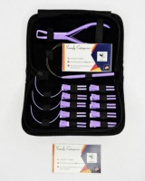 Kit d'extension capillaire en acier inoxydable de qualité supérieure, aiguilles de type C, anneau de séparation, pince à anneau, outil de retrait facile