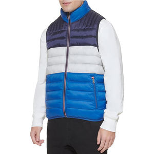 Chaleco de lana de invierno para hombre, chaleco acolchado de algodón personalizado, chaleco sin mangas con cierre de cremallera a prueba de viento - Product Image 5