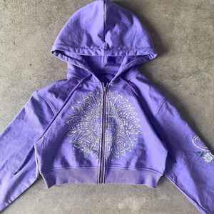 Haut court à capuche Logo personnalisé imprimé sweat à capuche femme pull sweat et pantalon haut court personnalisé à capuche grande taille - Product Image 1