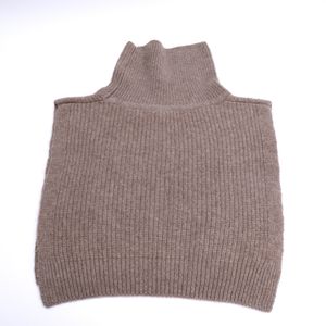 Calentador de cuello y pecho de Cachemira mongol en beige orgánico y marrón Fasionable - Product Image 2