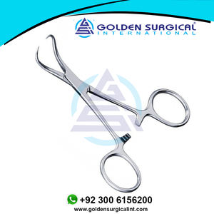 Pinzas Quirúrgicas Backhaus Kocher Curvas de 135 mm, Manuales, para Cirugía General, de Acero Inoxidable, Desechables, de un Solo Uso, Venta al por Mayor - Product Image 6