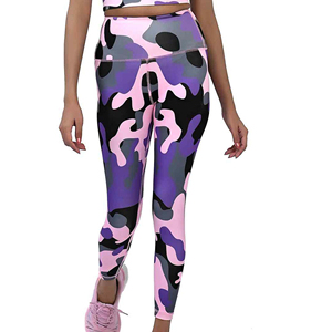 100% algodón Casual antibacteriano transpirable media cintura hasta la rodilla Yoga gimnasio Leggings para mujeres - Product Image 2